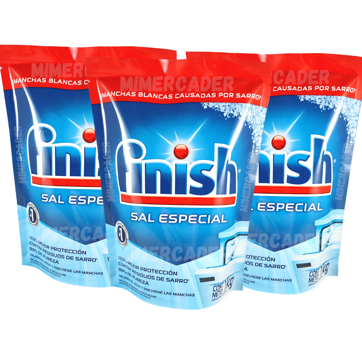 Pack Sal Lavavajillas Finish 3 Kg