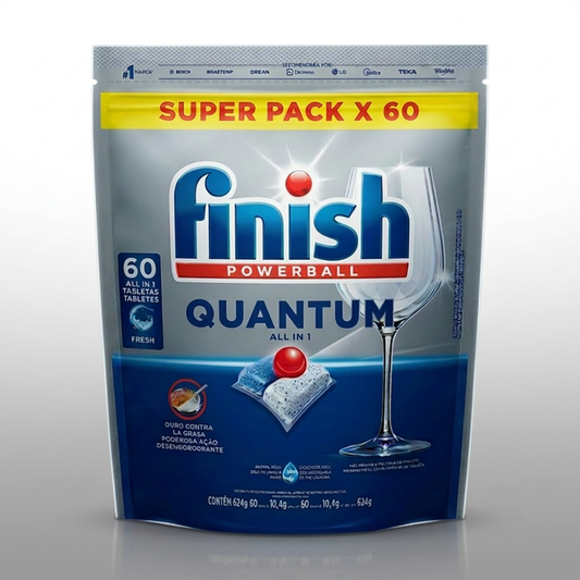 Detergente Finish Quantum 60 Cápsulas